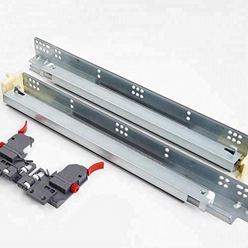 1 Pair Promark Concealed Undermount Soft Close Full Extension Slide Pair (18 Inches) - size: 18 Inch