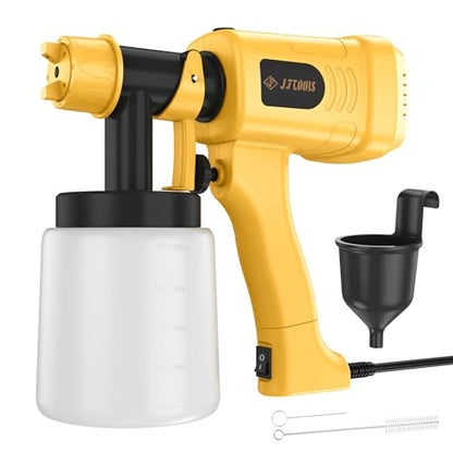 Paint Sprayer, 400W Electric Spray Gun with 5FT Cord, 900ML Tank for DIY