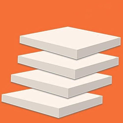 AK TRADING CO. Upholstery Foam Cushion (Great for Chairs, Seat Replacement Foam, Foam Pads and Back Cushions) - Set of 4 (1"H x 24" W x 24" L)