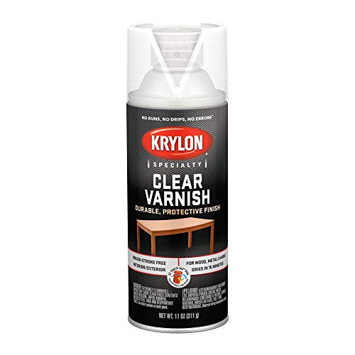 Krylon K07002777 Clear Varnish Coating, Clear - 12 ounce