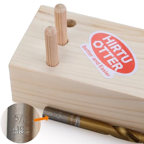 100 pcs 5/16" x 2" Wooden Dowel Pins, Hardwood, Kiln-Dried Fluted & Beveled Design for Easy Insertion for Woodworking, Furniture, Crafts & DIY Projects (M8 x 50) - size: 5/16" x 2"