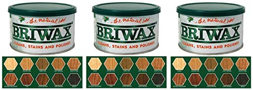 Briwax Original Furniture Wax 16 Oz - Dark Brown (Three Pack)