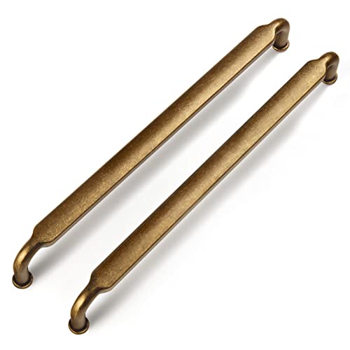 Goo-Ki 6 Pack 7-1/2 Inch （192mm） Hole Center Cabinet Pulls Antique Brass Zinc Alloy Kitchen Drawer Pulls Drawer Handles 7.9 Inch Length 2202-GT-192 - color: Antique Brass, size: 7-1/2 Inch Hole Centers