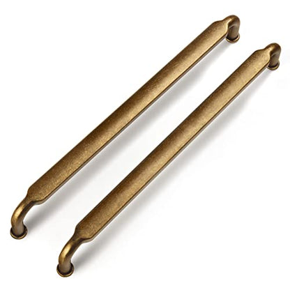 Goo-Ki 6 Pack 7-1/2 Inch （192mm） Hole Center Cabinet Pulls Antique Brass Zinc Alloy Kitchen Drawer Pulls Drawer Handles 7.9 Inch Length 2202-GT-192 - color: Antique Brass, size: 7-1/2 Inch Hole Centers