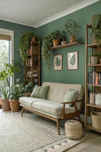Dimoon 78.7''x17.7'' Green Peel and Stick Wallpaper Contact Paper Modern Self Adhesive Wall Paper Removable Renter Friendly Textured Solid Color Shelf Cabinet Vinyl Roll (78.7''x17.7'',Dark Green) - color: Dark Green, size: 17.7" x 78.7"