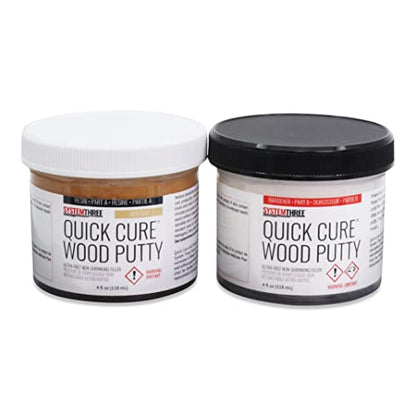 SYSTEMTHREE Quick Cure Putty, Red Oak, 8-oz Kit - color: Red Oak, size: 1 Count (Pack of 1)