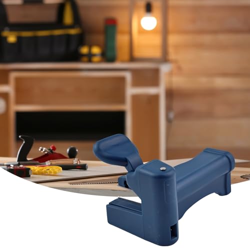 Handle Edge Banding Trimmer, Blue Manual Cutting Tool, Fits 0.5mm Thick 2.1 Inches Wide, Trimming Woodworking Cutter Set for Wood Furniture Veneer Plastic PVC Sheets Cabinet Panel Finishing