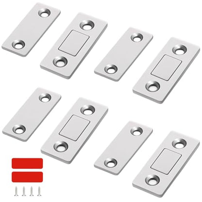 Cabinet Magnetic Catch,Ultra Thin 4 Pack Cabinet Door Magnetic Latch
