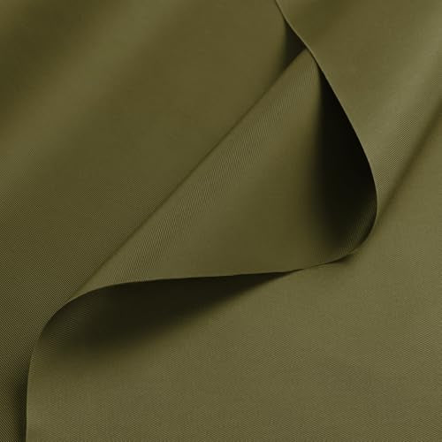Waterproof Nylon Fabric 420D Twill Fabric by the Yard 58x72 Inch Amy Green - color: Army Green, size: Pre Cut 2 Yard