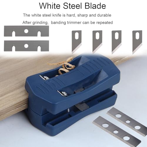 Banding Trimmer, Portable Manual Tail Trimming Woodworking Tool, Manual Wood Banding Trimming Machine Set, Double Banding Cutter Accessory for Furniture Cabinet Decoration