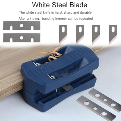 Banding Trimmer, Portable Manual Tail Trimming Woodworking Tool, Manual Wood Banding Trimming Machine Set, Double Banding Cutter Accessory for Furniture Cabinet Decoration