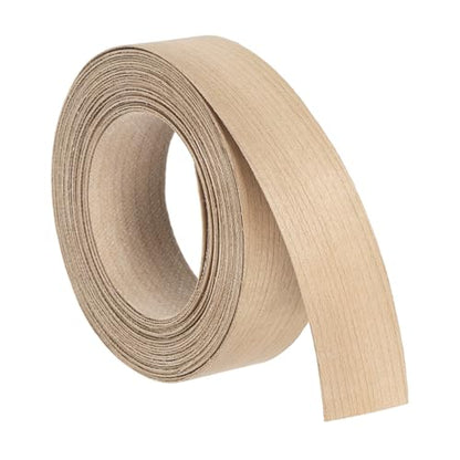 uxcell 7/8 Inch x 15ft Wood Veneer Edge Banding, Pre-Glued Flexible Cherry Wood Edging Strips, Iron on with Hot Melt Adhesive Wood Tape for Cabinet Repair and Furniture Restoration - size: 7/8 Inch x 15ft