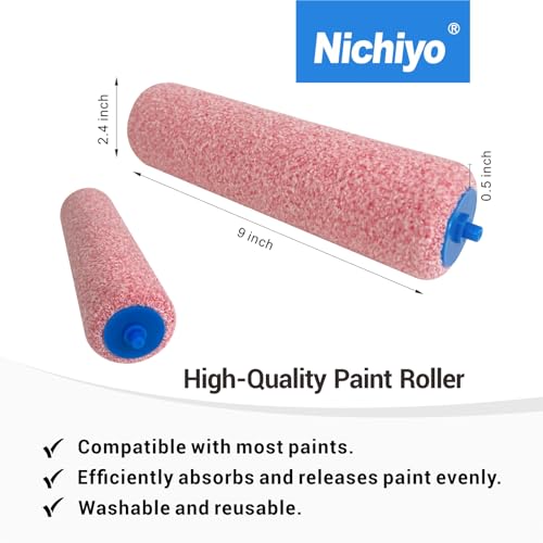 Nichiyo 10 Inch Ceiling Paint Roller with Shield & Adjustable Head - color: EL01160