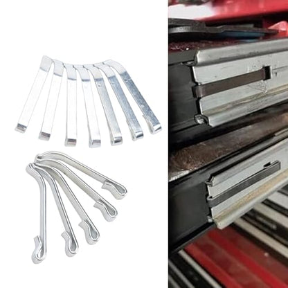 Acouto 12PCS Tool Box Drawer Slide Retaining Clips Replacement for Craftsman Toolbox with Heat Treated Spring Steel 41.2mm 1-5/8in