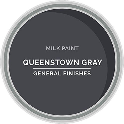 General Finishes Water Based Milk Paint, 1 Pint, Queenstown Gray - color: Queenstown Gray, size: 16 Fl Oz (Pack of 1)