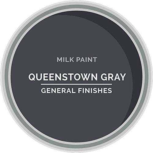 General Finishes Water Based Milk Paint, 1 Quart, Queenstown Gray - color: Queenstown Gray, size: 32 Fl Oz (Pack of 1)