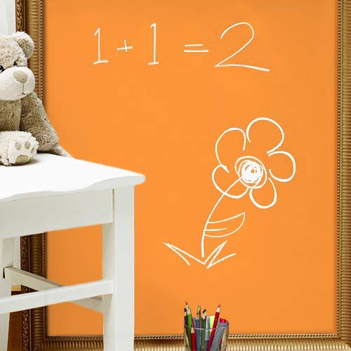 Chalkboard Blackboard Paint - Matte Finish [Orange] - (8.5oz Cover 32 sf) - color: Orange, style: 8.5oz Metal Can