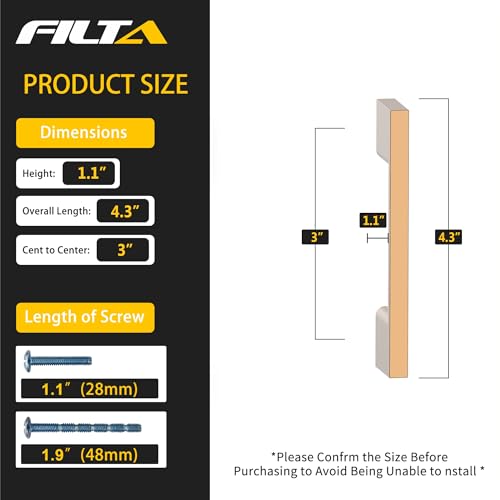 FILTA 10 Pack 3 Inch(76mm) Hole Centers Champagne Bronze Cabinet Pulls,Stylish Champagne Cabinet Pulls Zinc Alloy Cabinet Hardware for Cabinets Cupboard Handles Drawer Pulls - color: Champagne Bronze, size: 3" Hole Center, style: 10pack