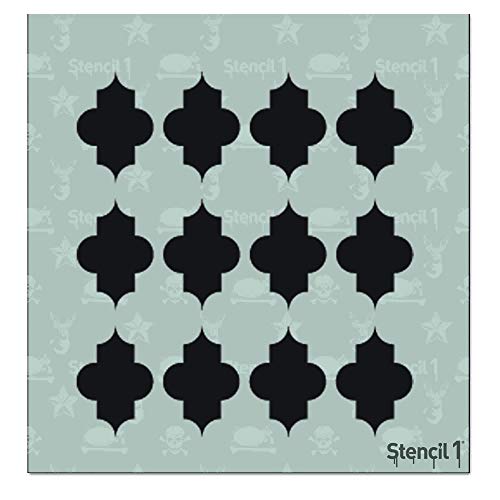 Stencil1 x 6-inch Stencil-Quatrefoil Large - color: Larger Quatrefoil Stencil 5.75" x 6"