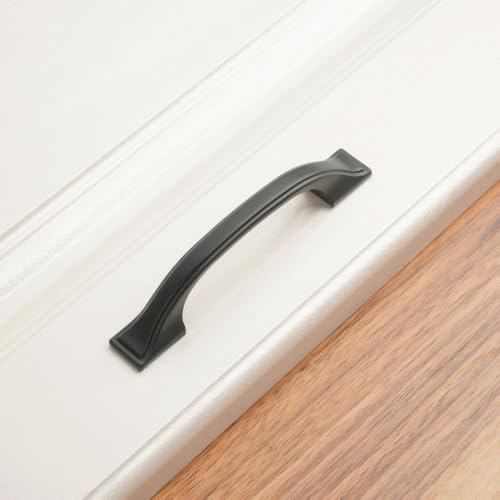 KOOFIZO 10 Pack 3 in Matte Black Cabinet Pulls, Black Drawer Handles 1958 - color: Black, size: 3" CC