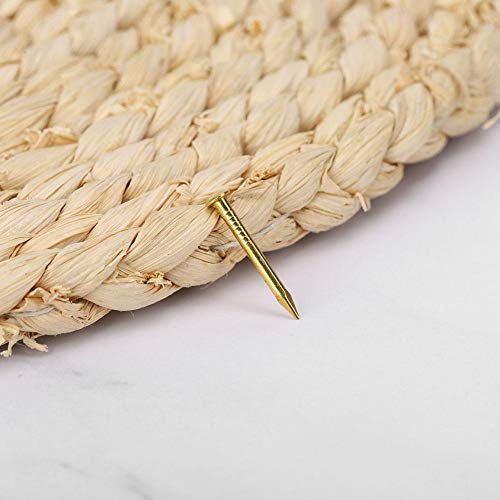 HEEPDD 100Pcs Brass Escutcheon Tacks, Round Head Brass Brad Nail (15mm) - color: 15mm Length