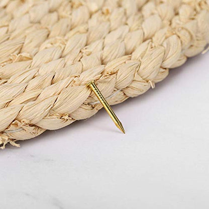 HEEPDD 100Pcs Brass Escutcheon Tacks, 10mm Round Head Brass Brad Nail - color: 10mm Length