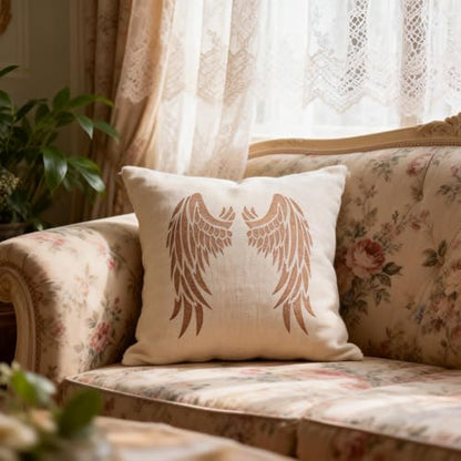 TIAMECH A4 Reusable Angel Wings Stencil for Painting - style: Angel Wings