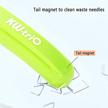 Staple Remover Professional Magnetic Easy Staple Removers Tool 3 PCS Staple Puller Remover Staple Pullers for Office, School and Home - color: Green