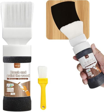 Black Touch-Up Paint for wood, Doors, Cabinets & Furniture 6.35 fl oz - color: black