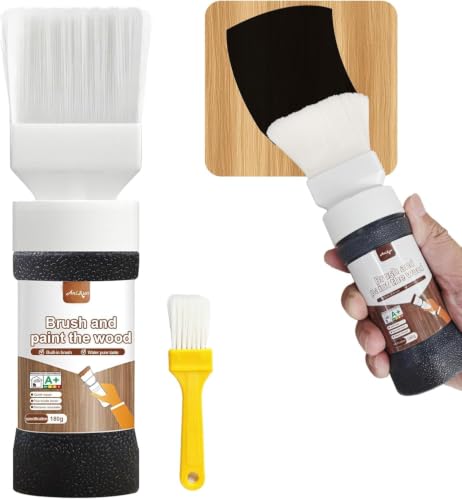 Black Touch-Up Paint for wood, Doors, Cabinets & Furniture 6.35 fl oz - color: black