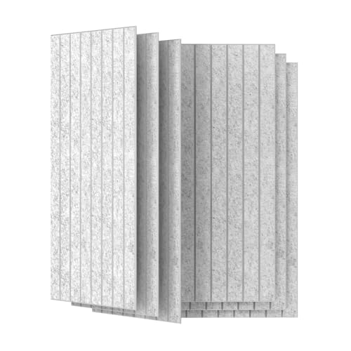 6 Pack 47.2"x23.6" Acoustic Panels, Sound Absorbing Panels, Silver Grey - color: Silver Grey, size: 47.2" x 23.6"