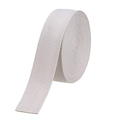 COTOWIN 1.5" Wide Thick Heavy Cotton Webbing，6 Yards (Natural, 1.5") - size: 1.5"
