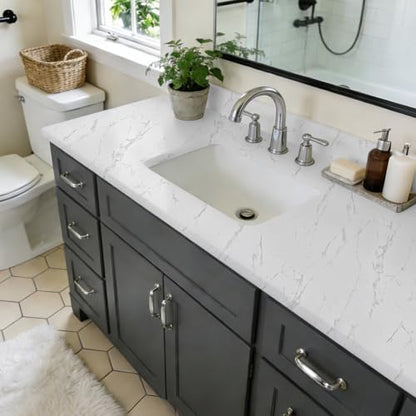 Marble Countertop Contact Paper 15.7'' x 100'' - Peel and Stick Wallpaper - size: 15.7" x 100"