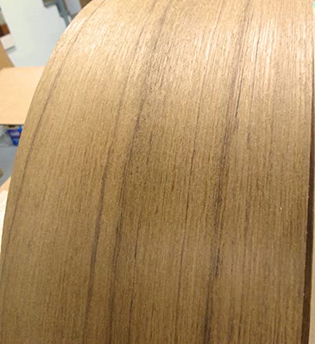 Teak Wood Veneer edgebanding 1" x 120" with preglued hot melt Adhesive Iron on