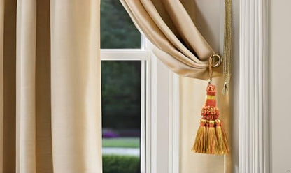 DÉCOPRO Noblesse Collection Elegant Hand Crafted 4" (10cm) Key Tassel (NKT) Rust Medley Multicolor #07H(Copper, Olive Green) Individually Sold - color: Rust Medley Multicolor (Color# 07h)