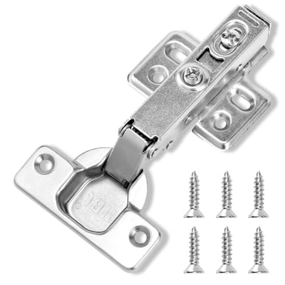 HBL' Soft Close Hinges for Frameless Cabinets, 110°, 35mm Cup, 50 Pack - size: Full Overlay