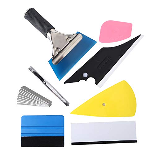 17-in-1 Car Window Film Tinting Tools Kit, Auto Vinyl Wrap Squeegee Set, Glass Protective Film Installer with Tint Squeegee & Utility Knife, Ideal for Vehicle Glass and DIY Projects