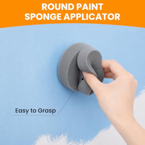 Mister Rui Paint Roller Kit with Sponge Applicators for All-in-One Paint