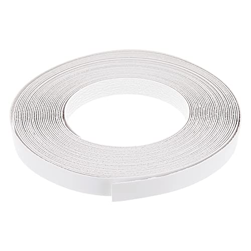 uxcell Edge Banding, 3/4 inch x 49.2ft Pre-Glued White Veneer Edging Iron-on Flexible Edge Banding for Cabinet Repair Furniture Restoration - size: 3/4 Inch x 49.2ft