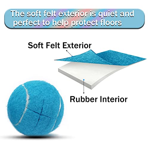 Precut Tennis Balls for Walker and Furniture Legs,4 Pack - color: Blue, size: 4 Pack