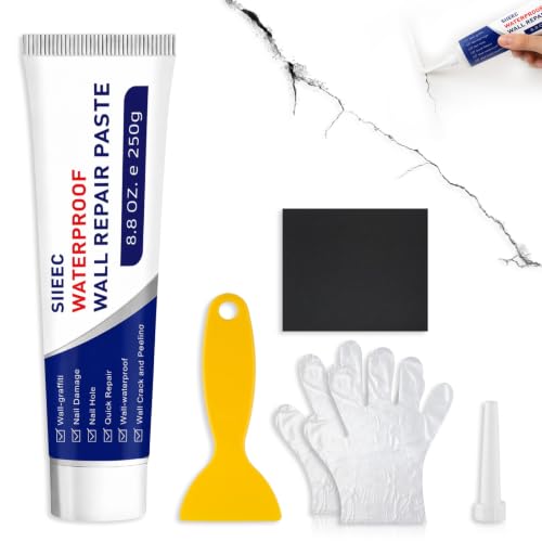 Drywall Repair Kit, Wall Mending Agent, Wall Patch Repair Kit with Scraper, Simple Filling of Wall Holes＆Efficient Crack Repair