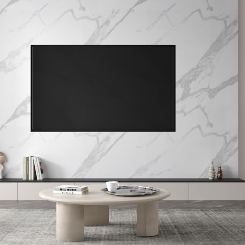 Large Marble Contact Paper White Peel and Stick Wallpaper 48"x354" - color: White and Silver, size: 48" x 354"