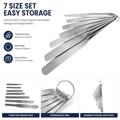 61joy Caulking Spatula Set, 7-Piece Stainless Steel Caulk Tools
