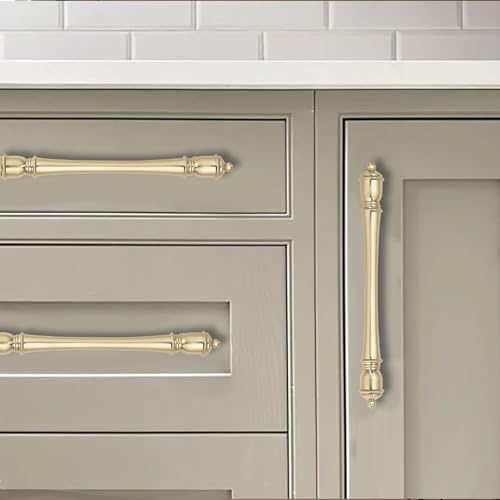 khtumeware 2 Pack 3-1/2 inch(89mm) Hole Center Brushed Gold Cabinet Pulls Heavy-Duty Solid Matte Gold Cabinet Hardware Drawer Pulls Hardware Suitable for Kitchens bathrooms and Dressing Tables - color: Brushed Gold, size: 3-1/2inch(89mm) hole center