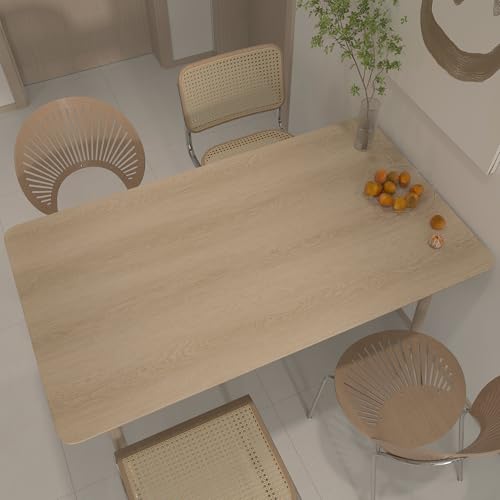 24x197inch Wide Brown Wood Contact Paper Peel and Stick Countertop Oak Walnut Textured Wallpaper Light Wood Grain Vinyl Wrap Air Guide Slot Design Matte Thickened Self-Adhesive Waterproof Wall Sticker - color: Light Brown, size: 24" x 197"