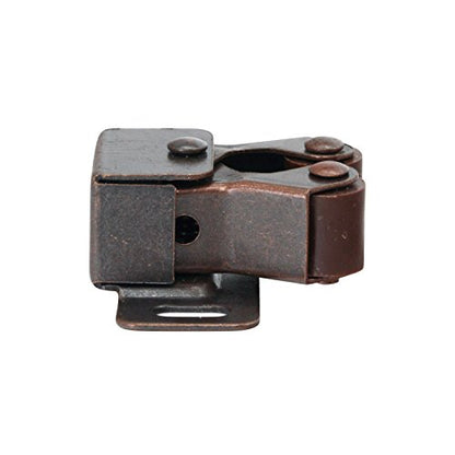 10 Pack Rok Hardware Roller Catch Brown Oil-Rubbed Bronze Copper Finish Heavy Duty Latch for Cabinet Closet Doors ROKRLCS