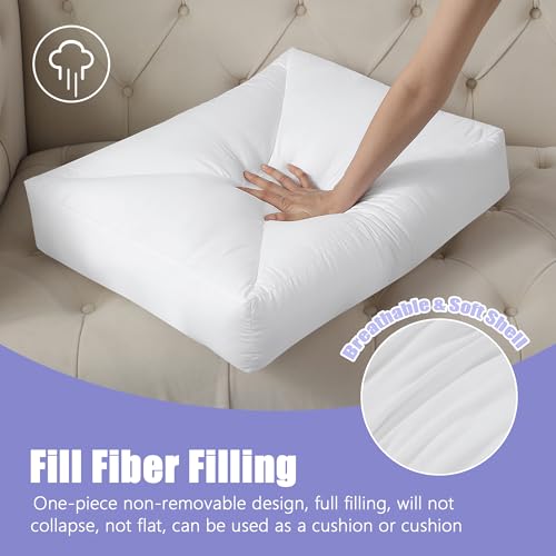 HOMBYS Shredded Foam Couch Back Cushions Replacement, Stuffing Fill Removable Sofa Back Waist Cushions, Lumbar Support Pillow 1 Pack, Supportive & Durable(31.4"x18"x5") - size: 31.4"x18"x5"