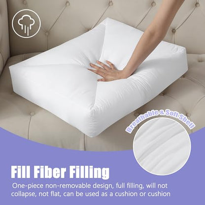 HOMBYS Shredded Foam Couch Back Cushions Replacement, Stuffing Fill Removable Sofa Back Waist Cushions, Lumbar Support Pillow 1 Pack, Supportive & Durable(31.4"x18"x5") - size: 31.4"x18"x5"