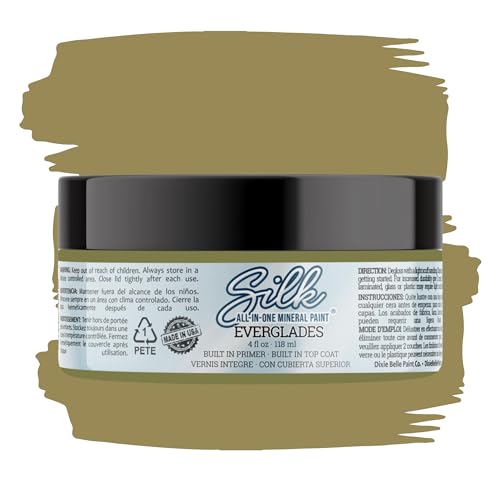 Dixie Belle Silk All-In-One Mineral Paint - Everglades (4oz) - color: Everglades, size: 4 Fl Oz (Pack of 1)