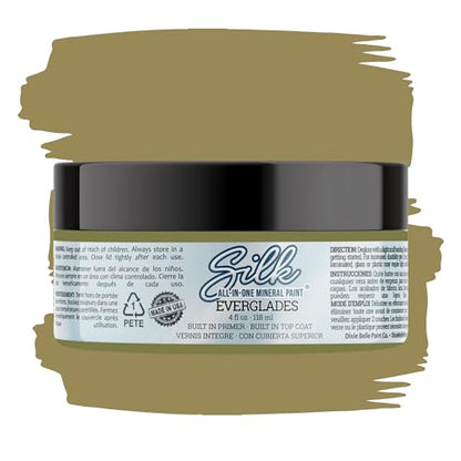 Dixie Belle Silk All-In-One Mineral Paint - Everglades (4oz) - color: Everglades, size: 4 Fl Oz (Pack of 1)